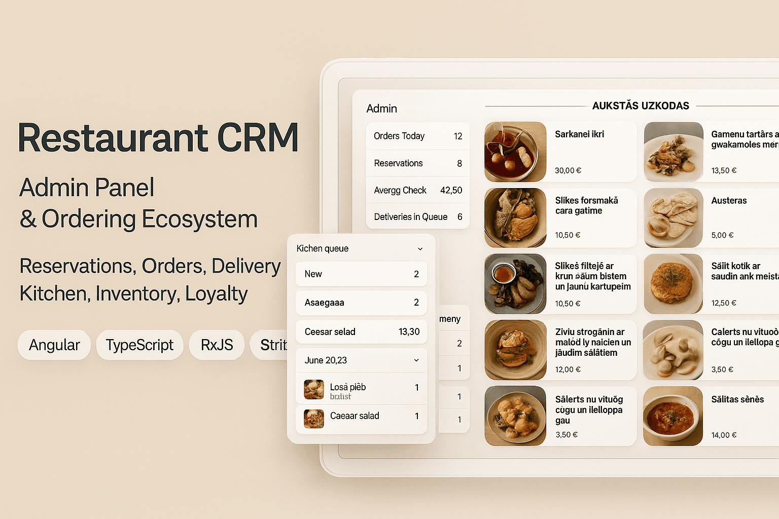 Quick Touch Menu Restaurant